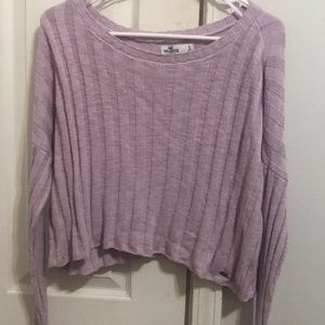 Light purple cropped sweater